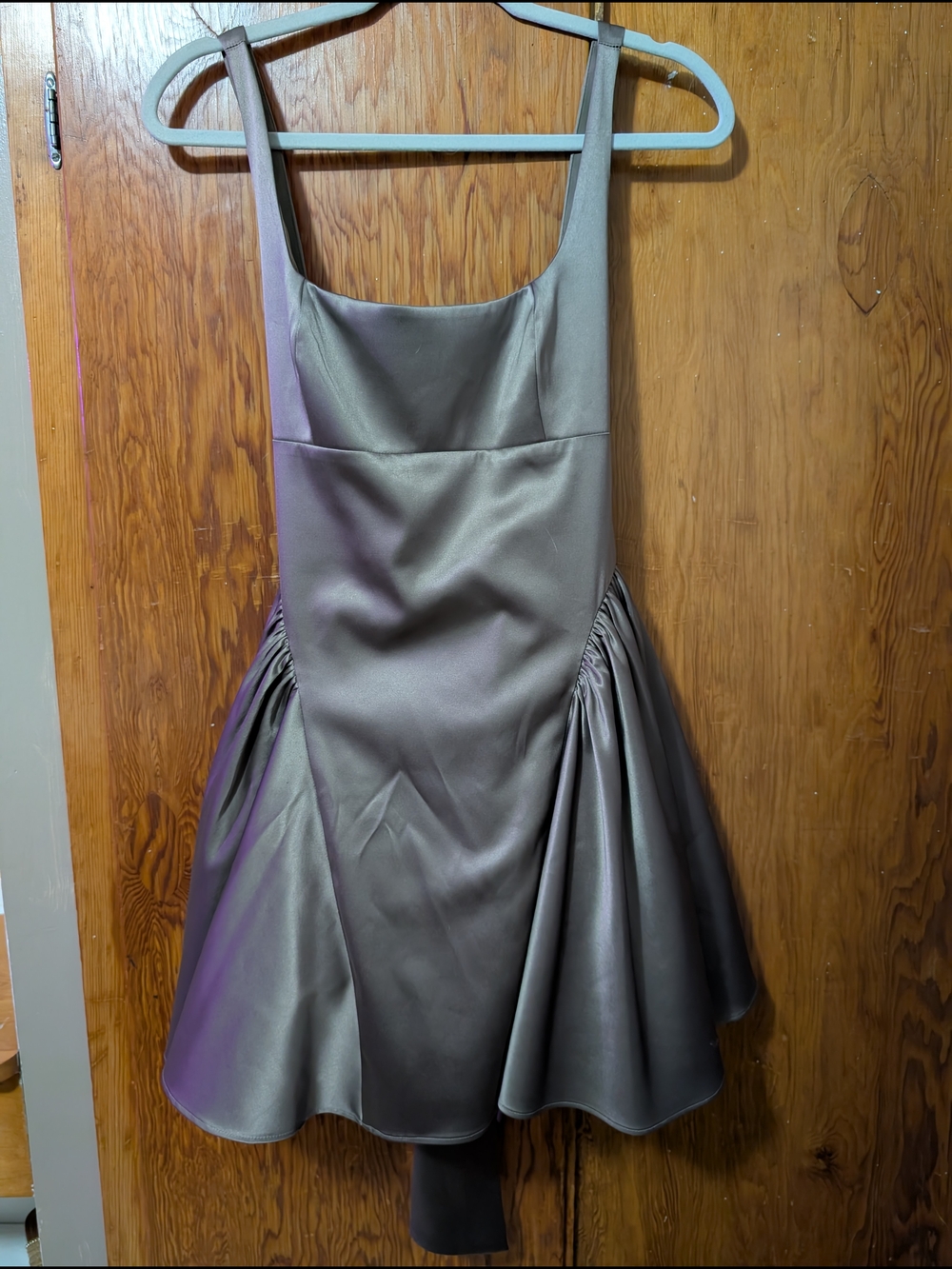 Gianni Bini Addison Satin A-Line Mini Dress